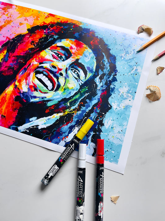 "Bob Marley" Fine Art Print