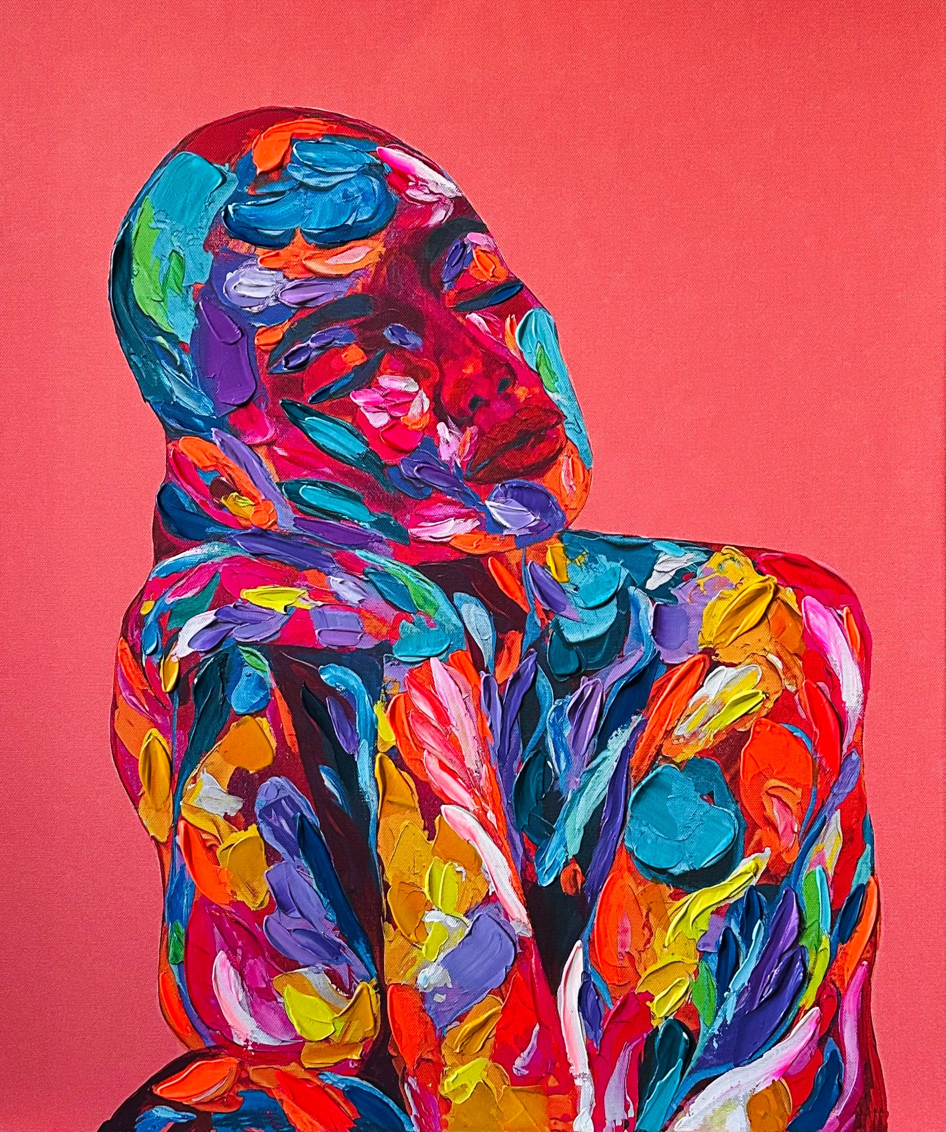 Sukoon - Hand- Embellished Canvas Print