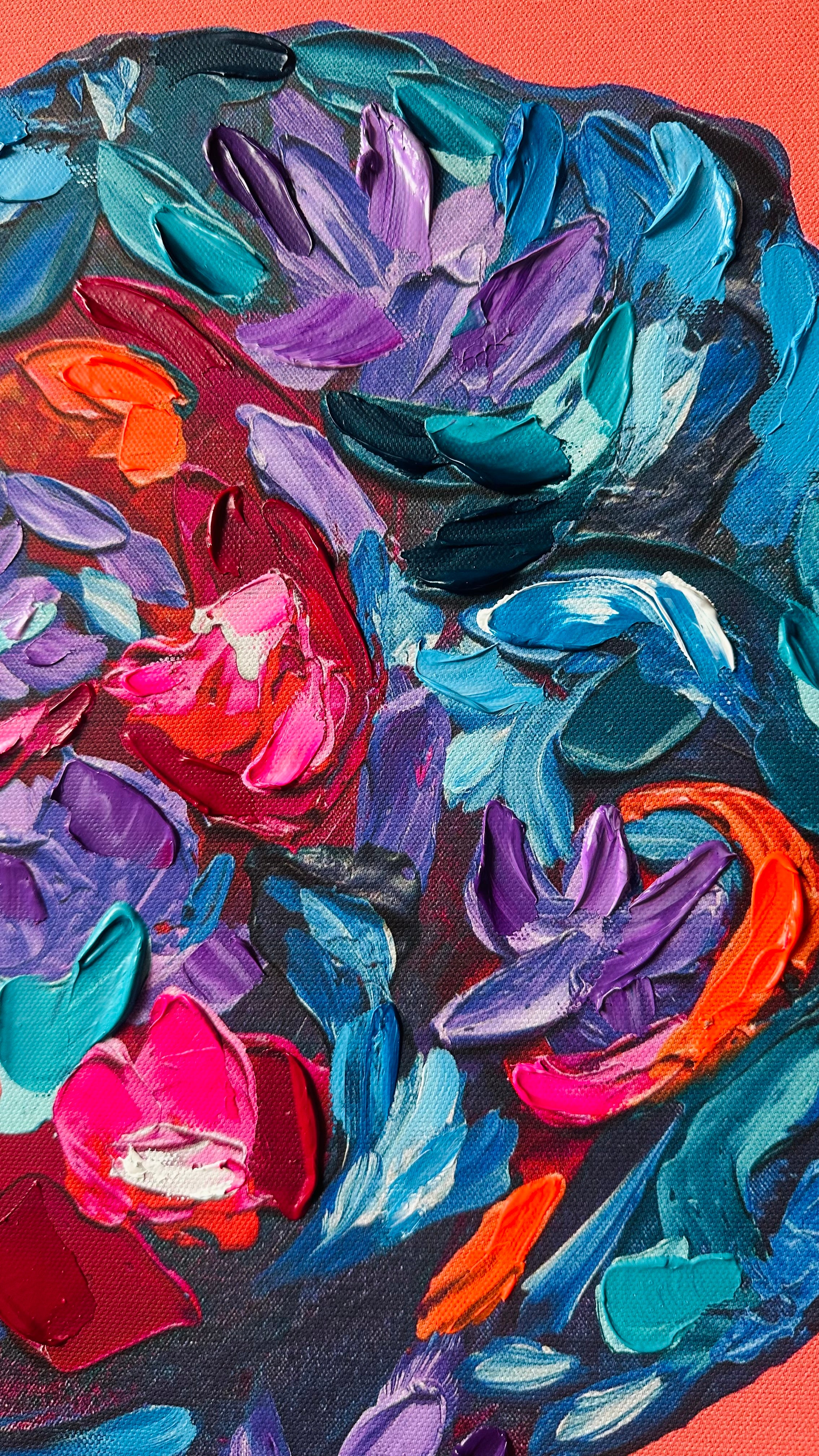 Renaitre- Hand-Embellished Canvas Print