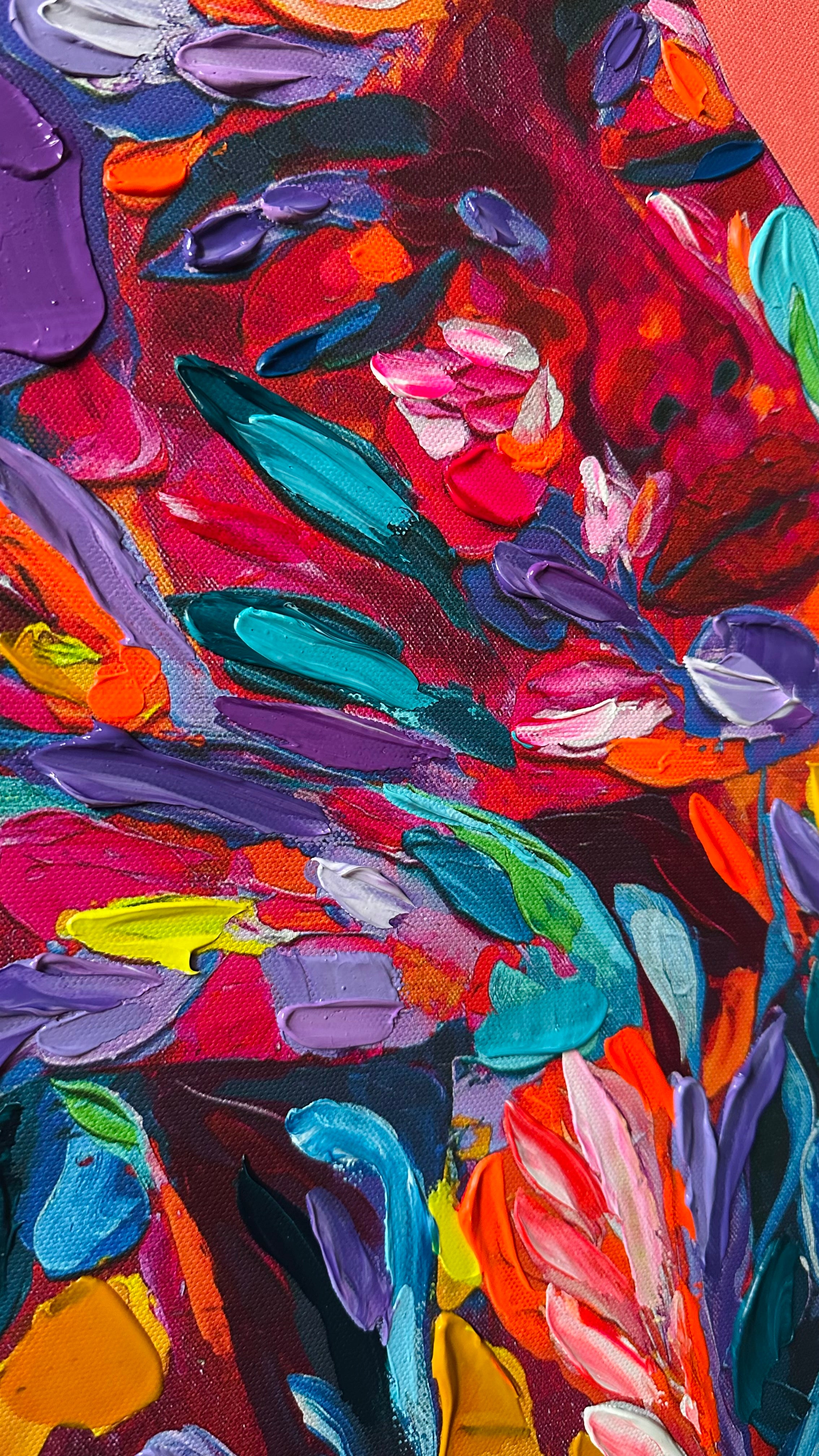 Sukoon - Hand- Embellished Canvas Print