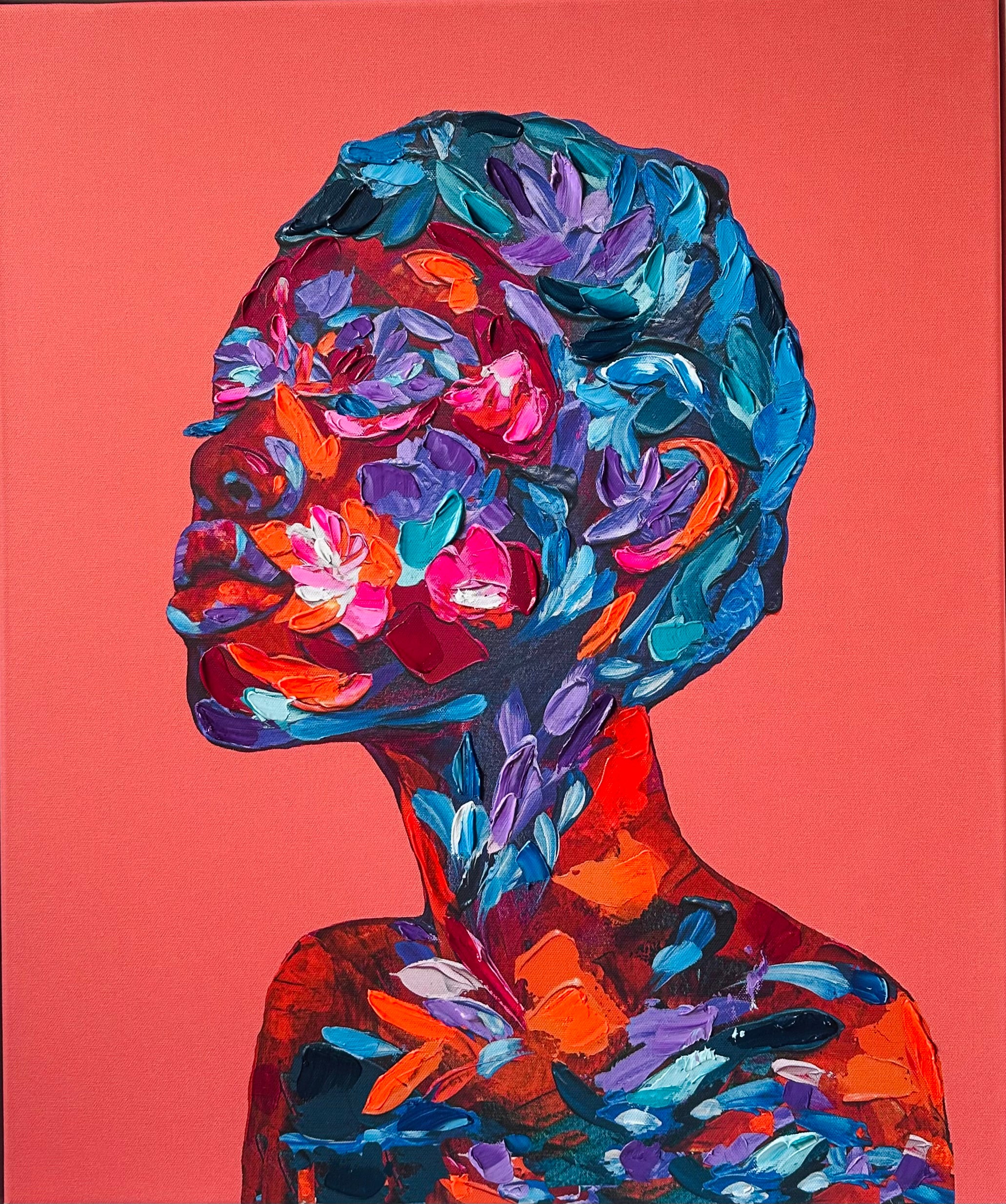 Renaitre- Hand-Embellished Canvas Print