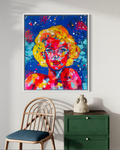 Marilyn in Colour Hand- Embellished Canvas Print