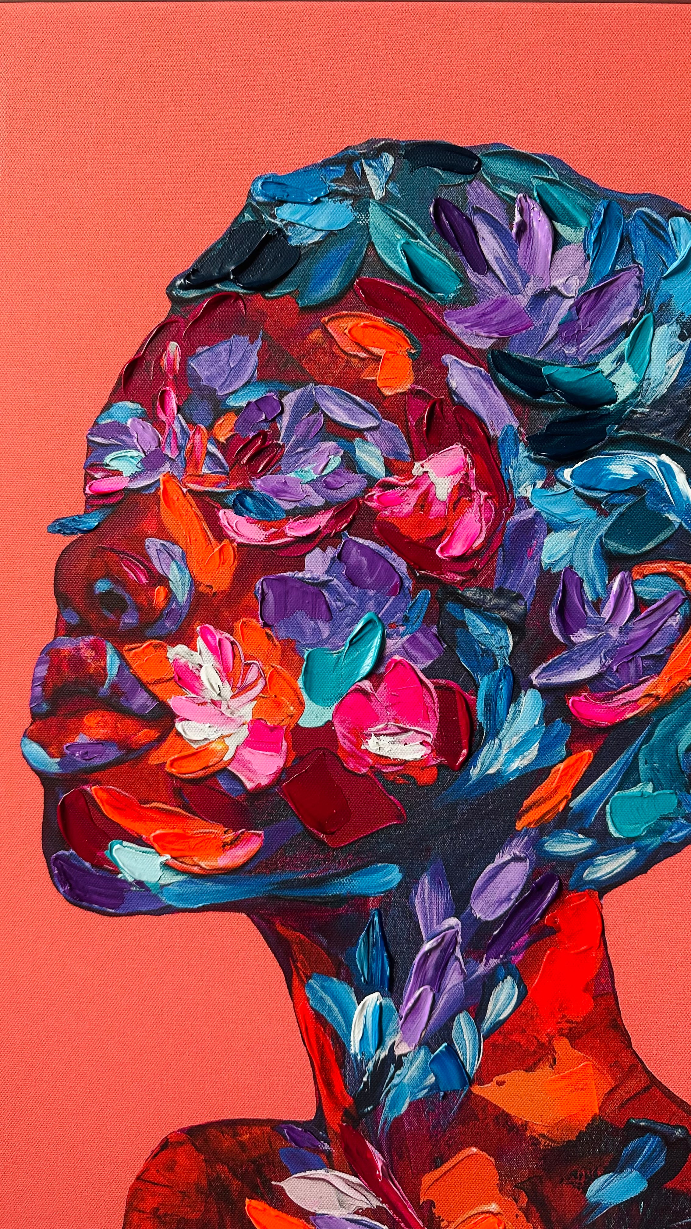 Renaitre- Hand-Embellished Canvas Print