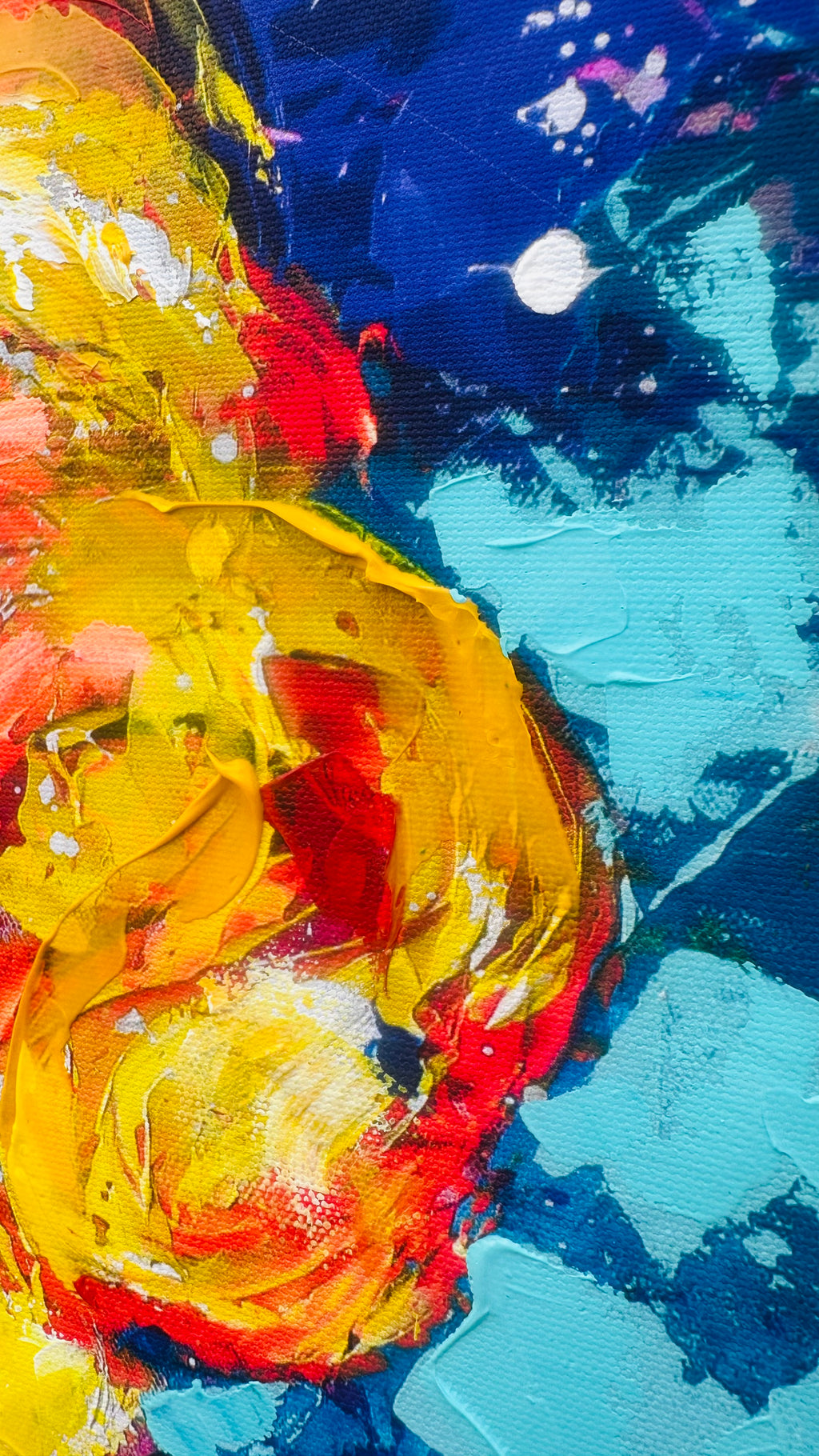 Marilyn in Colour Hand- Embellished Canvas Print