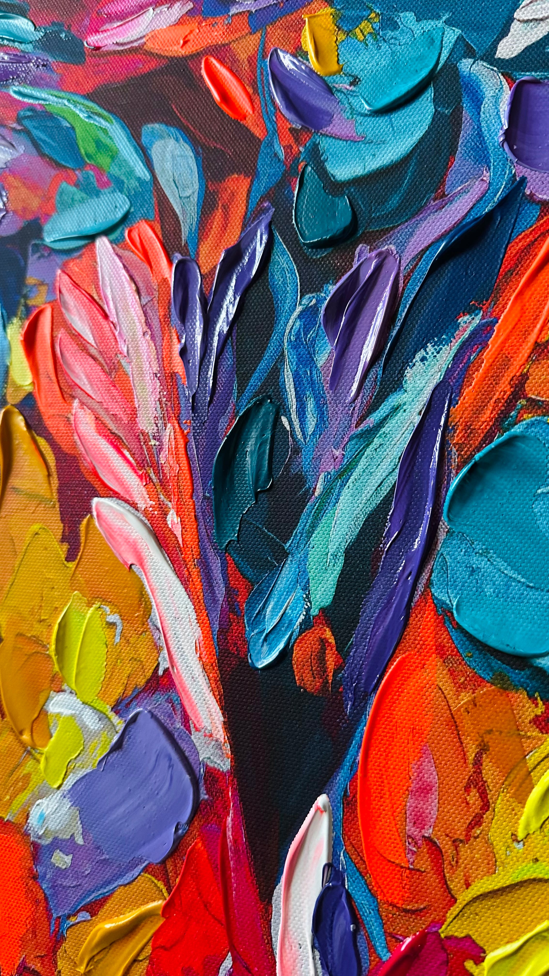 Sukoon - Hand- Embellished Canvas Print