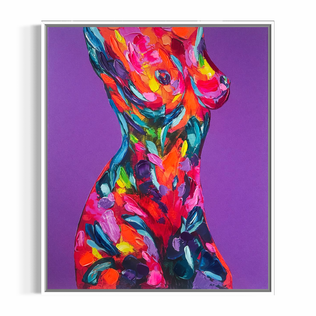 Fiorella- Hand-Embellished Canvas Print